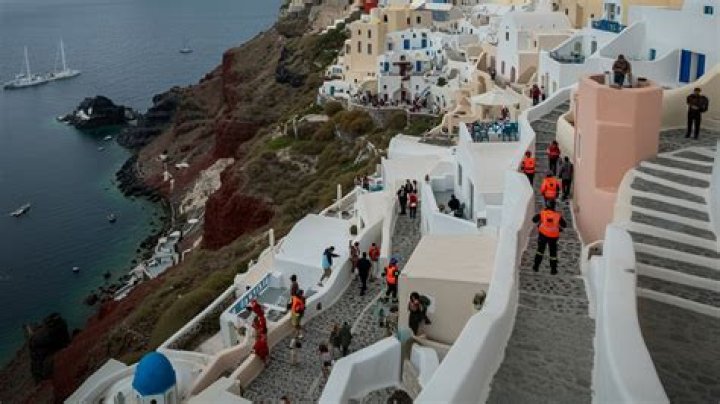 The island of Santorini after the Theran eruption