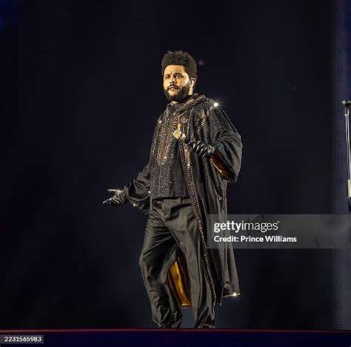 The Weeknd performs during the Pepsi Super Bowl LV Halftime Show