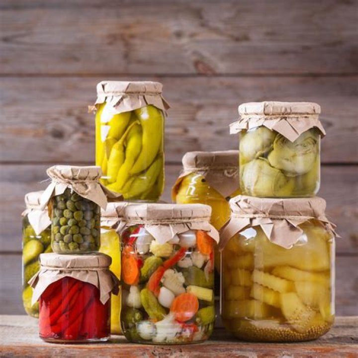 Verduras en tarro