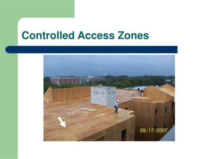 What is a controlled access zone?
