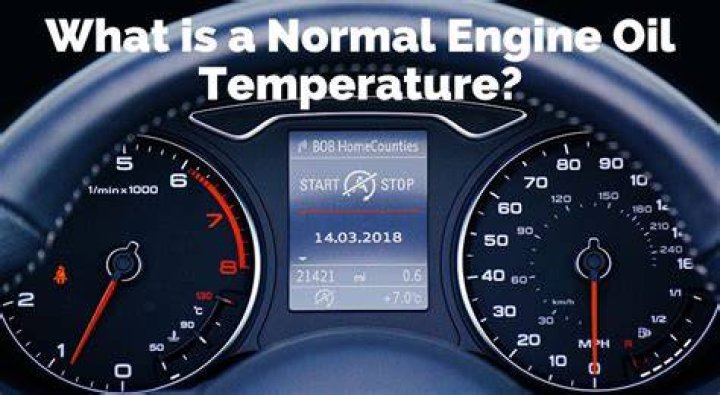 What is a normal oil temperature on an engine?