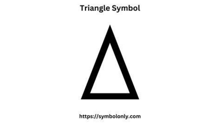 What is a triangle sign mean?