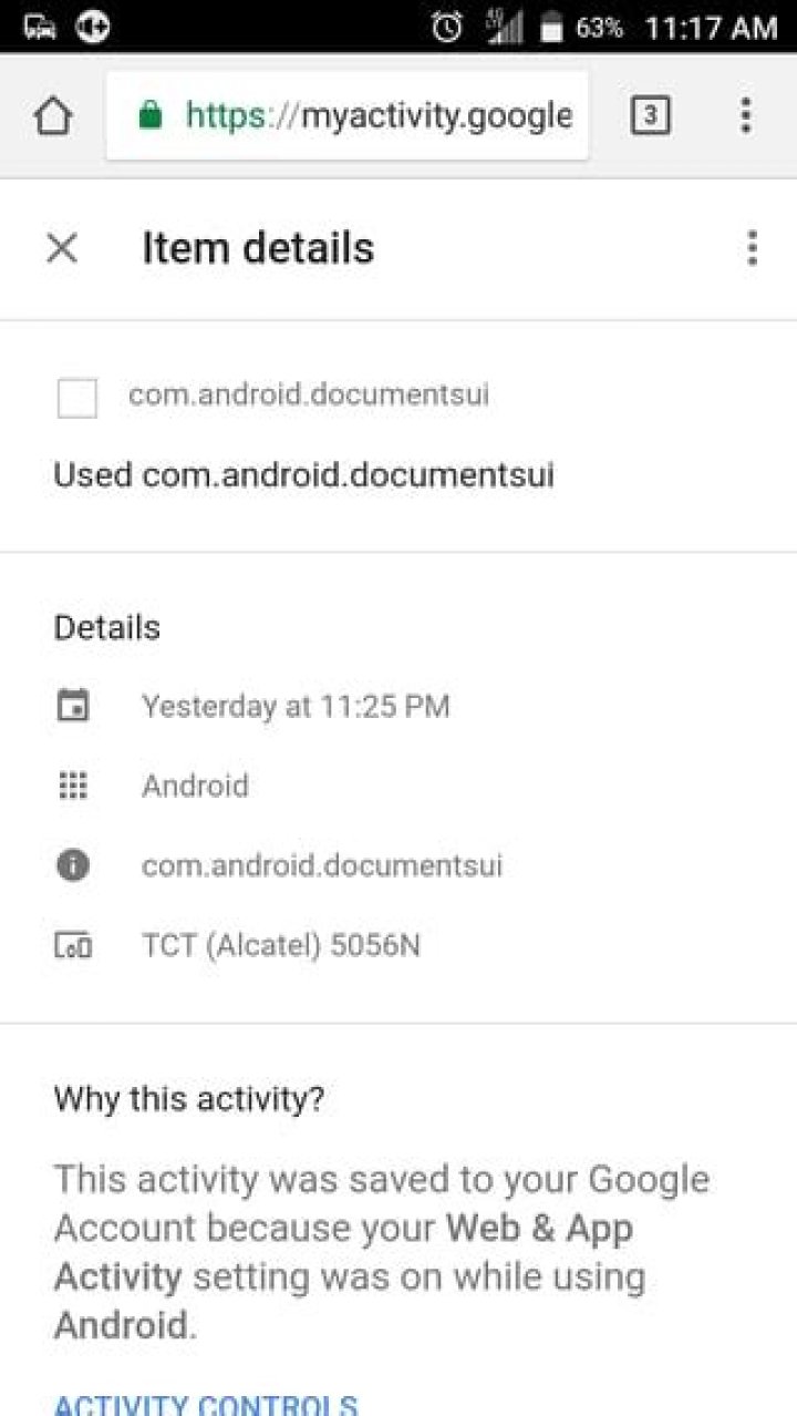 What is Android Documentsui used for?
