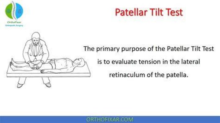 What is normal patellar tilt?