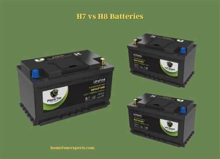 What is the difference between H7 and H8 battery?