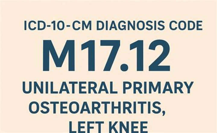 What is the ICD 10 code for M17 12?