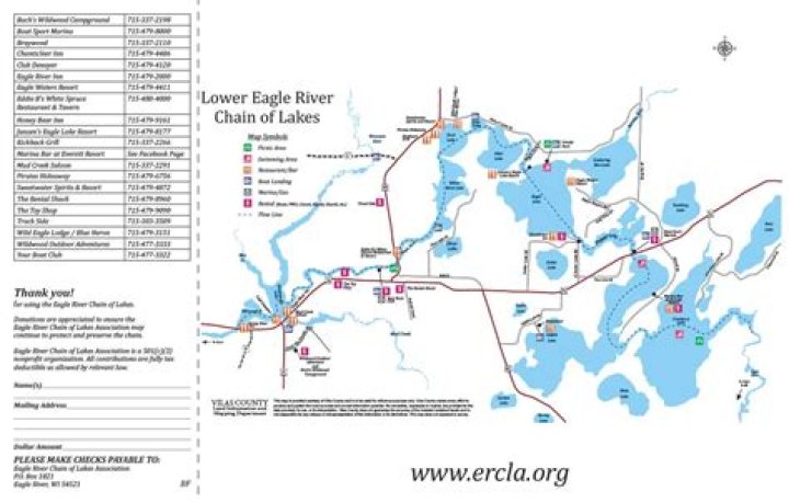 What lakes are in the Eagle River Chain?