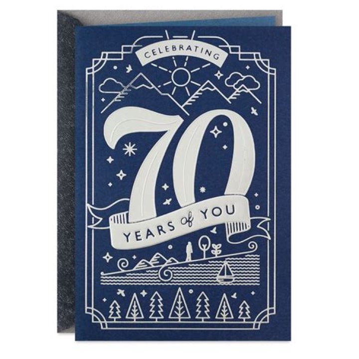 What Symbolises 70th birthday?