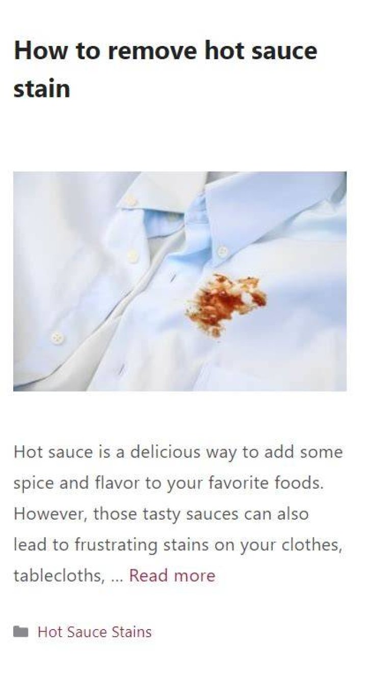 What Temperature Water Hot Sauce Stain? (Best solution)