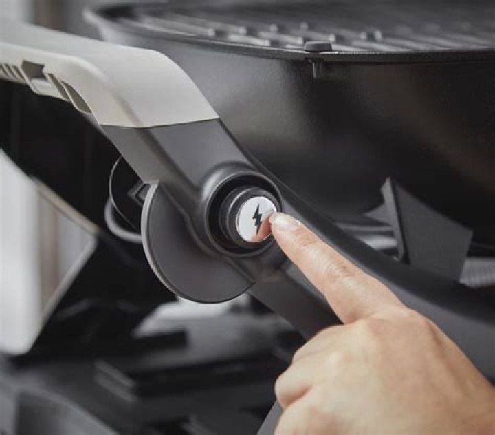 Where does the battery go in the Weber Q?