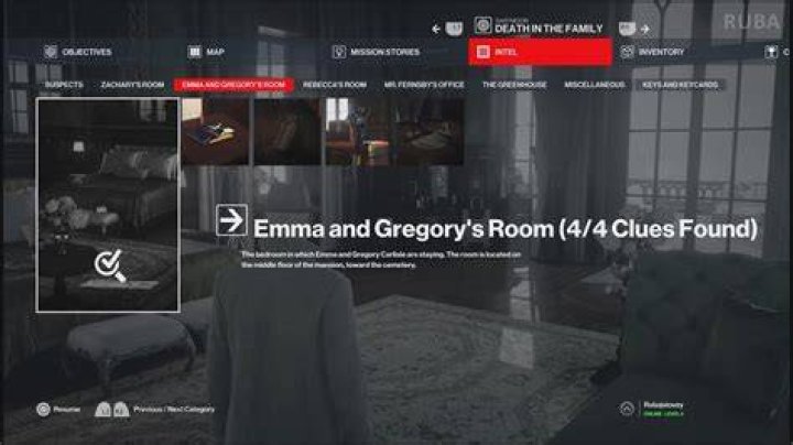 Where is Emma room Hitman 3?