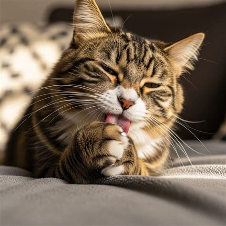 Why is my cat licking the blanket?