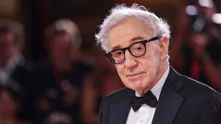 Woody Allen looking at the camera